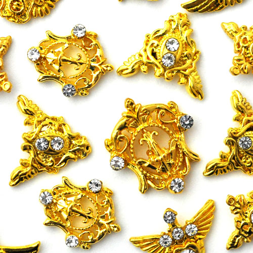 ネイルパーツ メタルパーツ ゴールドパーツ ネイルジュエリー ゴージャス | ネイル ジェルネイル パーツ ネイル用品 デコ ネイルジュエリー ゴールド ネイル工房 ネイルアート ネイルグッズ デコパーツ ジェルネイルアート メタル ジェル ジェルネイルパーツ