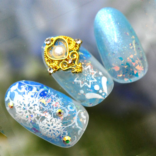 メタルパーツ　フレーム ハート ティアラ ネイルパーツ ( ゴールド )　ネイルパーツ ジュエリー パーツ メタルパーツ ビジュー | ネイル パーツ ネイル用品 デコ ネイルジュエリー ネイルアート ネイルグッズ デコパーツ ネイル工房 メタル ジェル パール