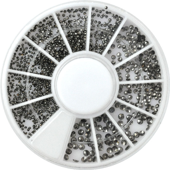 スタッズ 大量800粒 メタルスタッズ ラインストーン ブラック お試しセット ケース付き | ネイル パーツ ジェル ネイルパーツ ネイル用品 メタルパーツ メタル ストーンセット ストーン セット ジェルネイル ネイル ネイル工房