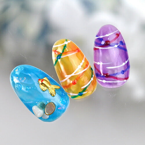 金魚 5個入 メタルパーツ ネイルアート ネイルジュエリー ジェルネイル