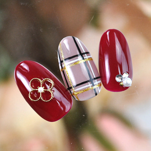 フラワー お花 クスリタル ゴールド 3個 | ネイル ジェル ネイルアート