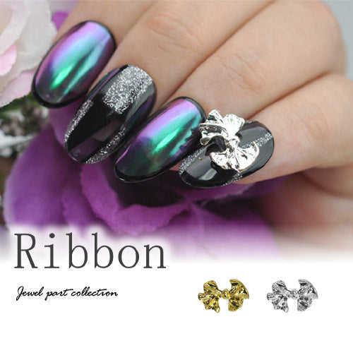 リボン 5個入 メタルパーツ フレンチ ネイルアート ネイルジュエリー リボン ジェルネイル メタルパーツ  | ネイル パーツ ネイルパーツ ジェル ネイル用品 リボンモチーフ ハンドメイド メタル りぼん ゴールド ジュエリー ジェルネイル用品 デコパーツ ネイル工房