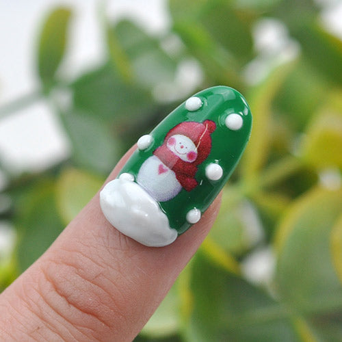 ネイルシール 冬 クリスマス サンタ トナカイ 文字 雪だるま 冬