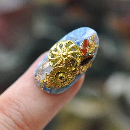 ネイルパーツ 5個 メタルパーツ  立体 風車 フラワー 3D ネイルパーツ  | ネイル ジェルネイル パーツ ネイル用品 デコ ネイルジュエリー ゴールド ネイル工房 ネイルアート ネイルグッズ デコパーツ ジェルネイルアート メタル ジェル ジェルネイルパーツ