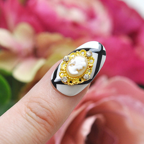 ネイルパーツ カメオ メ2個入 メタルパーツ | ジェルネイル ネイル