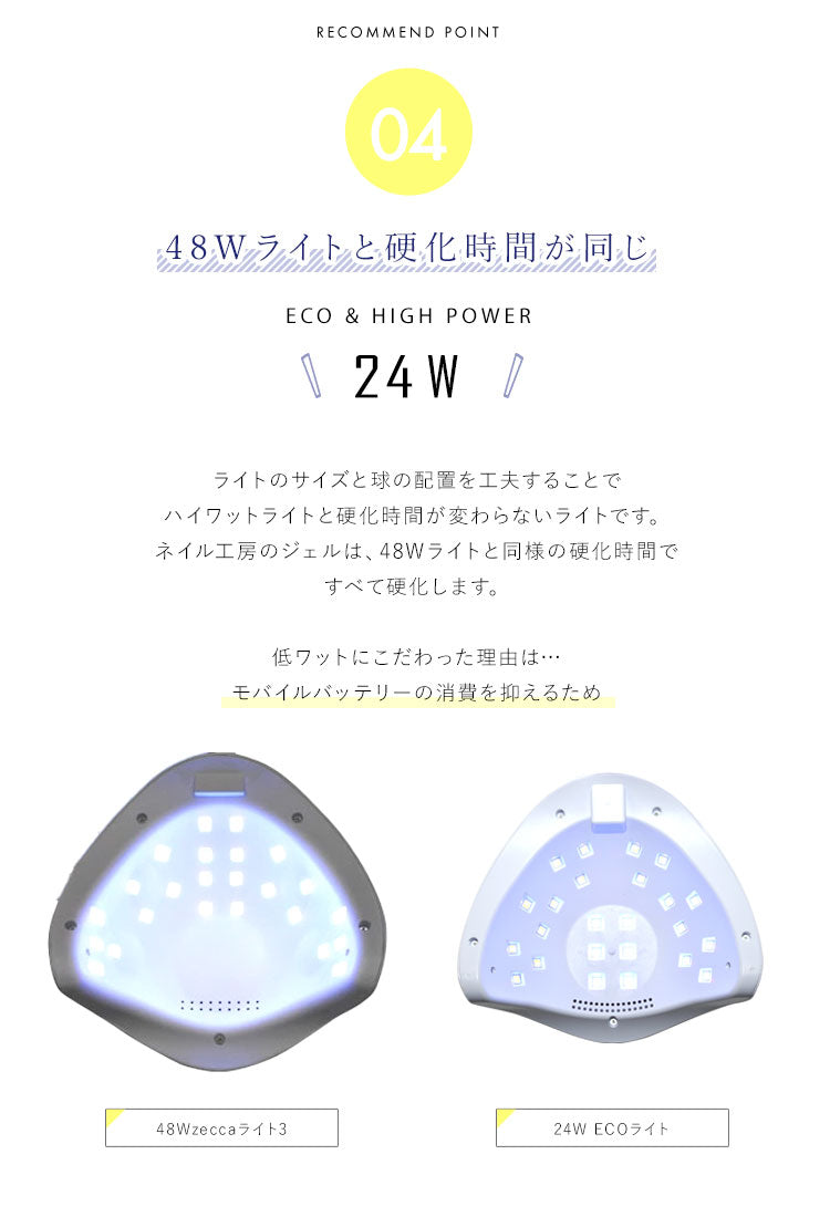 【送料無料】ジェルネイル ネイル工房 zecca LED & UV ネイルライト USB式 ECO UV＋LED 24w UV/LEDライト 人感センサー付 ネイルドライヤー UVライト  [ ジェルネイル LEDランプ UVクラフトレジン レジン液 ]