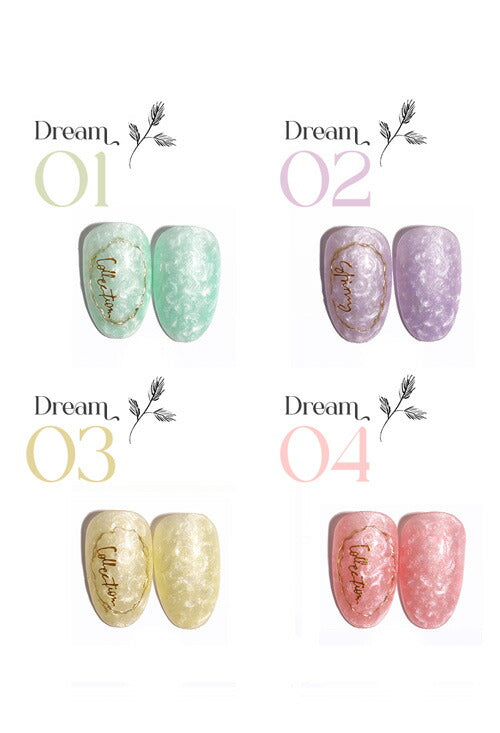 カラージェル 模様が付けられるパール 可愛らしいパステルカラー 「Dream Pearl」  ジェルネイル ネイルジェル アートジェル ジェルネイル用品 爪 カラー ネイル工房 にわちゃん