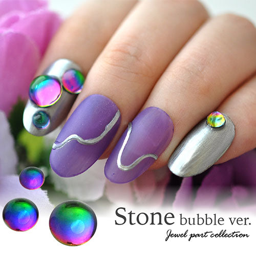 ラインストーン ラウンド レインボー ルース 乳白色 シャボン玉 クリスタル クリスタル製 ビジュー 宝石 ジェルネイル|ネイル ネイル用品 ジェル ストーン 石 セルフネイル パーツ ネイルパーツ ガラス セルフ ジェルネイル用品 ネイルストーン ネイル工房