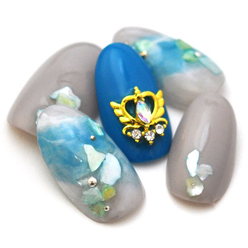 コンパクトミラージュエリー 2個 魔法 クリスタル ネイルアート ネイルジュエリー ゴールド ジェルネイル メタルパーツ | ネイル パーツ ネイル用品 ネイルパーツ ミラー メタル ゴールドパーツ ジェルネイルパーツ セルフ ジェルネイル用品 ジュエリー ネイル工房