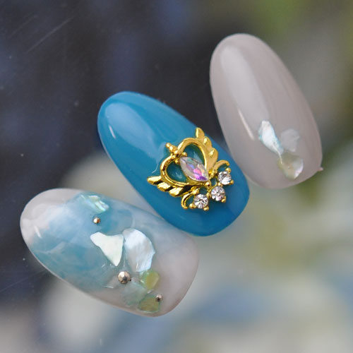 コンパクトミラージュエリー 2個 魔法 クリスタル ネイルアート ネイル