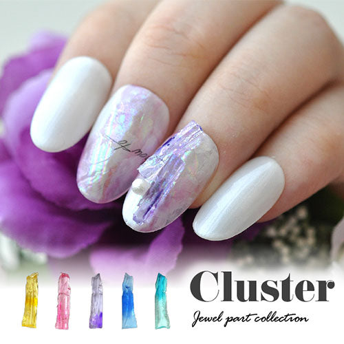 ネイルパーツ 天然石風クラスター 3個 カラフル | ジェルネイル ネイル パーツ ネイル用品 ジェル ネイルパーツ ストーン ワイヤー 天然石 石 ターコイズ アメジスト ローズクォーツ ネイルアート パワーストーン ジェルネイルパーツ ビジュー