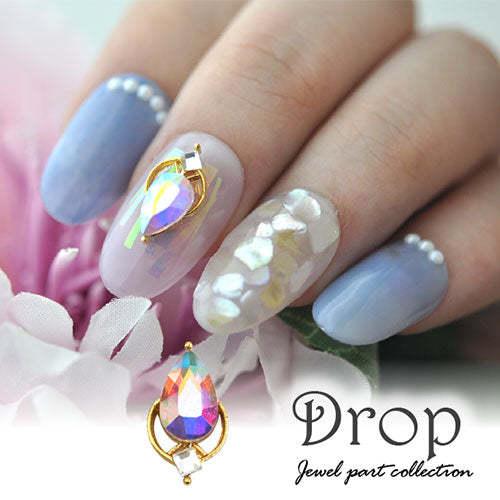 ネイルパーツ 2個 ビジュー ティアドロップ クリスタル | ネイル ストーン ジェルネイル パーツ ネイルジュエリー ネイル用品 ネイル工房 ネイルアート ネイルグッズ ジェル シェルストーン セルフネイル アート グッズ ジェルネイルパーツ