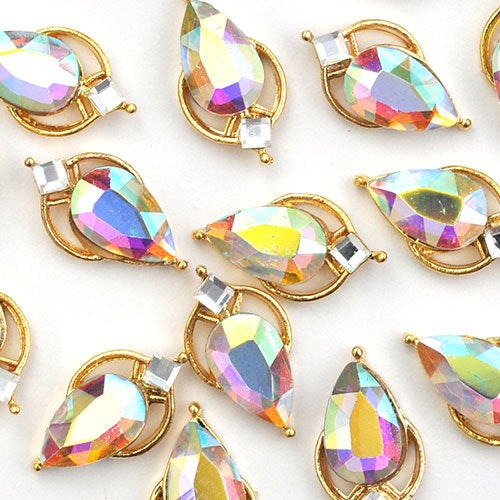 ネイルパーツ 2個 ビジュー ティアドロップ クリスタル | ネイル ストーン ジェルネイル パーツ ネイルジュエリー ネイル用品 ネイル工房 ネイルアート ネイルグッズ ジェル シェルストーン セルフネイル アート グッズ ジェルネイルパーツ