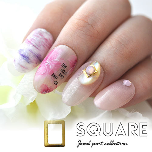 ネイルパーツ メタルパーツ フレーム 四角 カーブ付 小さい | ネイル ジェルネイル パーツ ネイル用品 デコ ネイルジュエリー ゴールド ネイル工房 ネイルアート ネイルグッズ デコパーツ ジェルネイルアート メタル ジェル ジェルネイルパーツ