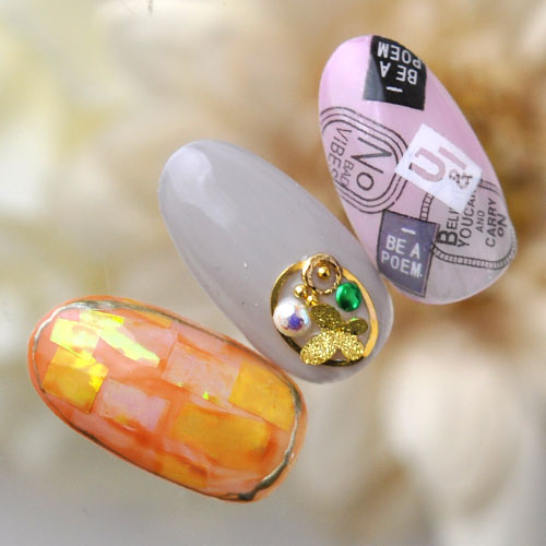 蝶々 5個入 立体 メタルパーツ ネイルジュエリー ネイルパーツ