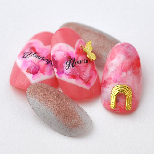 蝶々 5個入 立体 メタルパーツ ネイルジュエリー ネイルパーツ ( ゴールド / シルバー / ピンク ) 蝶 フラワーアート ネイルアート | ジェルネイル ネイル パーツ 花 ジェル ネイル用品 メタル デコパーツ ジュエリーネイル ゴールドパーツ ジェルネイルパーツ ネイル工房