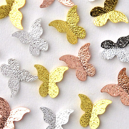 蝶々 5個入 立体 メタルパーツ ネイルジュエリー ネイルパーツ ( ゴールド / シルバー / ピンク ) 蝶 フラワーアート ネイルアート | ジェルネイル ネイル パーツ 花 ジェル ネイル用品 メタル デコパーツ ジュエリーネイル ゴールドパーツ ジェルネイルパーツ ネイル工房