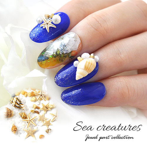 ネイルパーツ 天然貝 本物ヒトデ 天然石 ネイルジュエリー スターフィッシュ マリンパーツ ネイルアートメタル ヒトデ サマーネイル 夏 | ジェルネイル ジェル ネイルアート ネイルジュエリー マリン サマー メタルスタッズ ネイル工房
