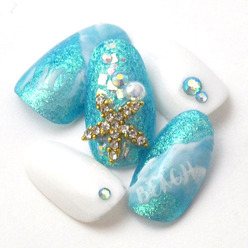 ネイルパーツ 2個入 ネイルジュエリー スターフィッシュ マリンパーツ メタルパーツ ネイルアートメタル ヒトデ サマーネイル 夏 | メタル ジェルネイル ジェル ネイルアート スタッズ ネイルジュエリー マリン サマー メタルスタッズ ネイル工房