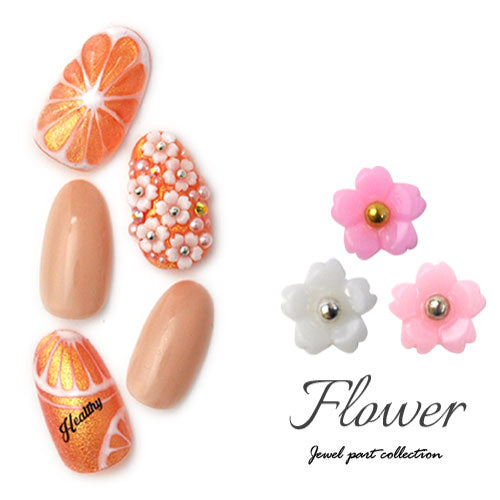 メタルパーツ フラワー お花 桜 さくら ネイルアート ネイルジュエリー シンプル ジェルネイル フラワーアート | ネイル パーツ ネイルパーツ ジェル ネイル用品  ジュエリーネイル ネイルグッズ フラワーパーツ ネイル工房