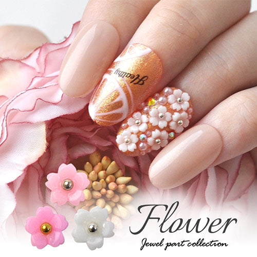 メタルパーツ フラワー お花 桜 さくら ネイルアート ネイルジュエリー シンプル ジェルネイル フラワーアート | ネイル パーツ ネイルパーツ ジェル ネイル用品  ジュエリーネイル ネイルグッズ フラワーパーツ ネイル工房