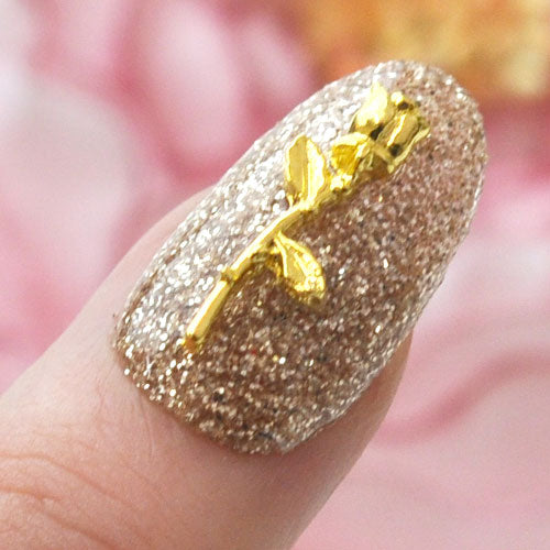 メタルパーツ フラワー お花 薔薇 ネイルアート ネイルジュエリー ゴールド シルバー シンプル ジェルネイル フラワーアート | ネイル パーツ ネイルパーツ ジェル ネイル用品  ジュエリーネイル ネイルグッズ フラワーパーツ ネイル工房