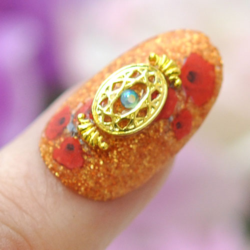 ネイルパーツ ( ゴールド / シルバー ) フレーム ダイヤモンド オーバル メタルパーツ ネイルパーツ ネイルアート ゴールド メタル デコ | ジェルネイル ネイル パーツ ジェル ネイル用品  ネイル工房