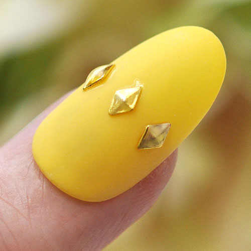 スタッズ メタルスタッズ ひし形 ランバス ダイヤ 3×4mm ゴールド | ラインストーン ネイル ストーン スタッズ メタルパーツ ネイル用品 ネイルパーツ ネイルジュエリー ジェルネイル ジェル パーツ メタルスタッズ ネイルアート ネイル工房