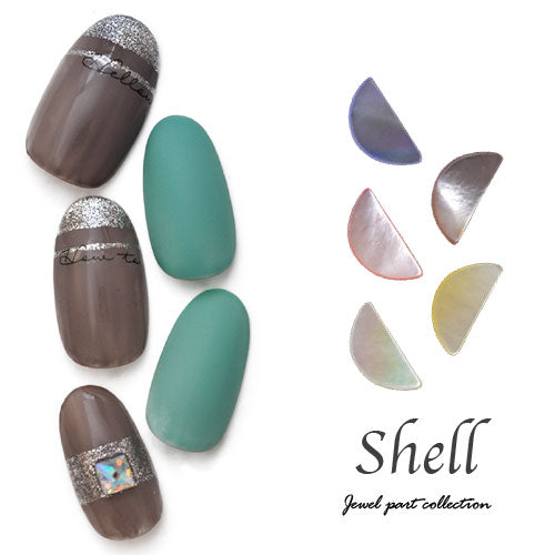 ネイルパーツ シェル パール 半円 天然貝 ネイルアート かわいい シェル 3個入 | ジェルネイル ネイル パーツ ジェル ネイル用品 パールストーン デコ ハンドメイド レジン ハンドメイドアクセサリー ネイルグッズ ネイル工房