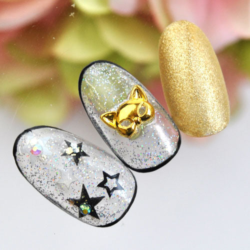 ネイルパーツ メタルパーツ ねこ 猫 ネコ 仮面 マスク small ハロウィン アニマル |ネイル ジェルネイル パーツ ネイル用品 デコ ネイルジュエリー ゴールド ネイルアート ネイルグッズ デコパーツ ジェルネイルアート メタル ジェル ジュエリー ジェルネイル用品 ネイル工房