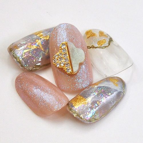 ネイルパーツ メタルパーツ ネイルジュエリー オパール  クローバー フラワー ジルコニア オパール | メタル ネイル パーツ ジェルネイル ネイル用品 ネイルパーツ ジェル メタルスタッズ ネイル工房