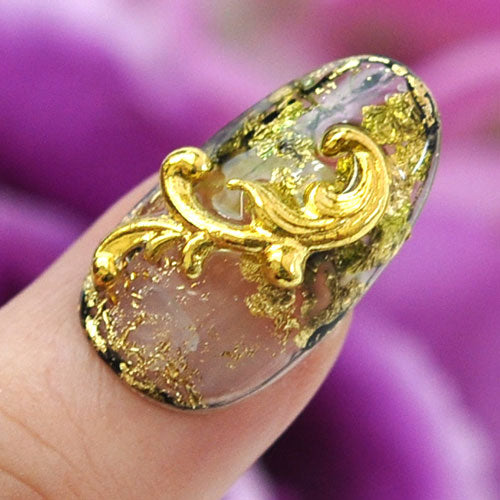 模様 紋章 メタルパーツ ネイルジュエリー ネイルパーツ ( ゴールド / シルバー )  ネイルアート メタル |ジェルネイル ネイル用品 ジェル  ゴールドパーツ ネイル パーツ シルバーパーツ ネイル工房