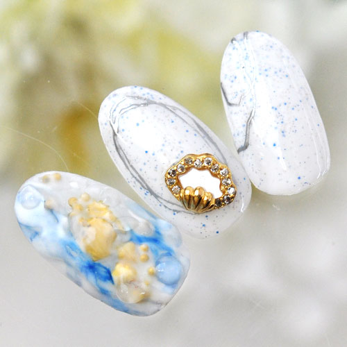 ネイルパーツ メタルパーツ マリンパーツ ネイルジュエリー  ゴールド ロケットペンダント 天然貝 3D シェル 貝 ジルコニア | メタル ネイル パーツ ジェルネイル ネイル用品 ネイルパーツ ジェル シェル スタッズ 夏 マリン シェルパーツ メタルスタッズ ネイル工房