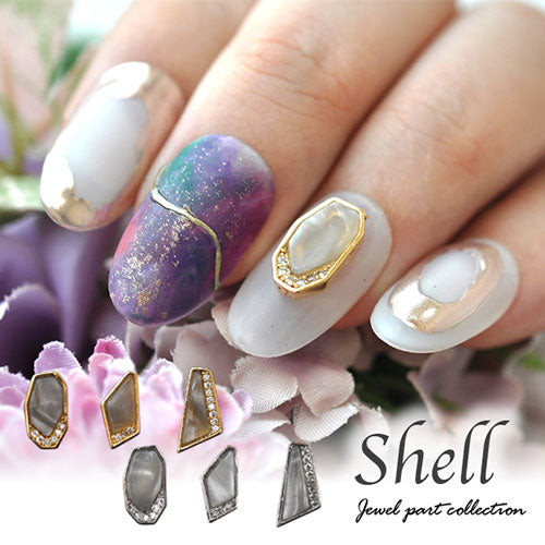 ネイルパーツ シェル フレーム 本物思考の方へ 天然貝 ジルコニア | ネイル ストーン ジェルネイル パーツ ネイルジュエリー ネイル用品 ネイル工房 ネイルアート ネイルグッズ ジェル シェルストーン セルフネイル アート グッズ ジェルネイルパーツ