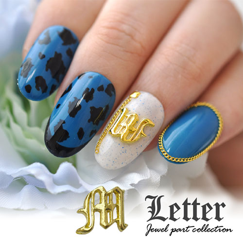 ネイルパーツ イニシャル M アルファベット 文字 英字 アンティーク | ネイル ジェルネイル パーツ ネイル用品 デコ ネイルジュエリー ゴールド ネイル工房 ネイルアート ネイルグッズ デコパーツ ジェルネイルアート メタル ジェル ジェルネイルパーツ