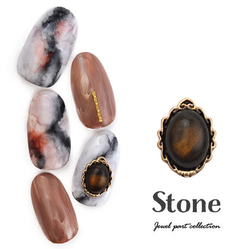 パワーストーン 天然石 タイガーアイ ラインストーン 2粒入り ネイル ストーン パーツ 石 ネイル用品 ネイルパーツ ネイルジュエリー | ジェル ネイルアート レジン セルフネイル アート グッズ ジェルネイルパーツ アクセサリー デコパーツ ネイル工房