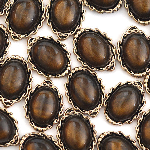 パワーストーン 天然石 タイガーアイ ラインストーン 2粒入り ネイル ストーン パーツ 石 ネイル用品 ネイルパーツ ネイルジュエリー | ジェル ネイルアート レジン セルフネイル アート グッズ ジェルネイルパーツ アクセサリー デコパーツ ネイル工房