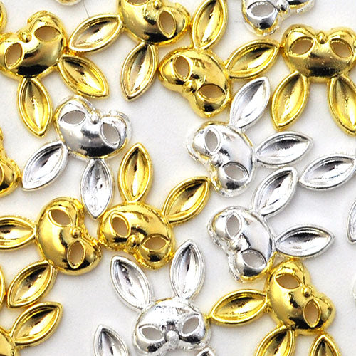 ネイルパーツ メタルパーツ アニマル うさぎ 仮面 マスク ハロウィン