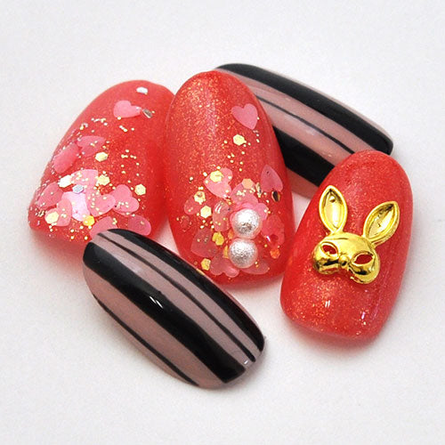 ネイルパーツ メタルパーツ アニマル うさぎ 仮面 マスク ハロウィン | ネイル ジェルネイル パーツ ネイル用品 デコ ネイルジュエリー ゴールド ネイルアート ネイルグッズ デコパーツ メタル ジェル ジュエリー ジェルネイル用品 ネイル工房 アート セルフネイル