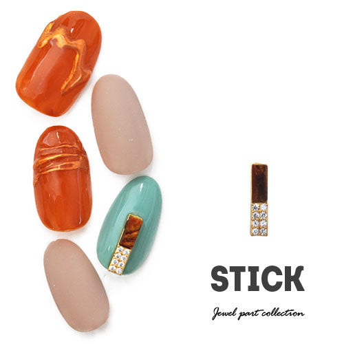 ネイルパーツ メタルパーツ ネイルジュエリー スティック 棒 プレート ジルコニア | メタル オパール ネイル パーツ ジェルネイル ネイル用品 ネイルパーツ ジェル メタルスタッズ ネイル工房