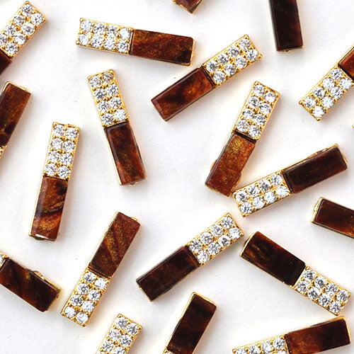 ネイルパーツ メタルパーツ ネイルジュエリー スティック 棒 プレート ジルコニア | メタル オパール ネイル パーツ ジェルネイル ネイル用品 ネイルパーツ ジェル メタルスタッズ ネイル工房