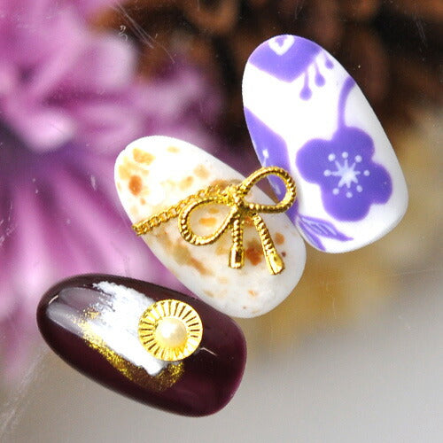 リボン メタルパーツ ネイルパーツ ネイルジュエリー 水引 和風 ゴールド シルバー 七五三 | ジェルネイル ネイル用品 ジェル ネイルパーツ ラインストーン ストーン リボンモチーフ スタッズ モチーフ 石 メタルスタッズ ネイル工房