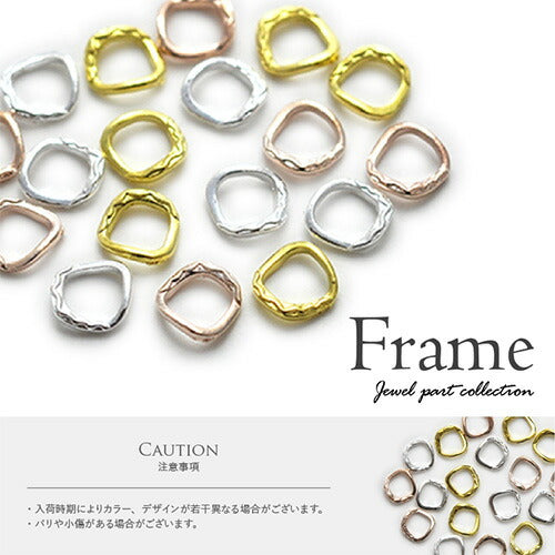ネイルパーツ メタルパーツ フレーム ラウンド スクエア カーブ付 模様付き | ネイル ジェルネイル パーツ ネイル用品 デコ ネイルジュエリー ゴールド ネイル工房 ネイルアート ネイルグッズ デコパーツ ジェルネイルアート メタル ジェル ジェルネイルパーツ