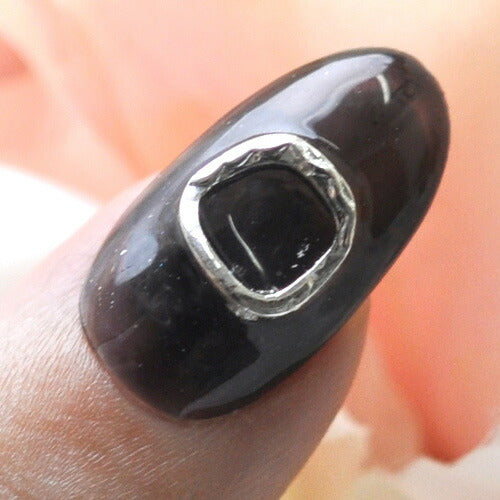 ネイルパーツ メタルパーツ フレーム ラウンド スクエア カーブ付 模様付き | ネイル ジェルネイル パーツ ネイル用品 デコ ネイルジュエリー ゴールド ネイル工房 ネイルアート ネイルグッズ デコパーツ ジェルネイルアート メタル ジェル ジェルネイルパーツ