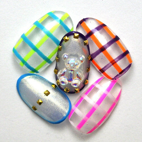 ネイルパーツ ( クリア / ホログラム / ラメ ) くまさん 立体 メタルパーツ | ジェルネイル ネイル パーツ ジェル ネイル用品 ネイルジュエリー ハンドメイド デコ メタル  ネイルアート ジュエリーネイル ネイルグッズ マット ネイル工房