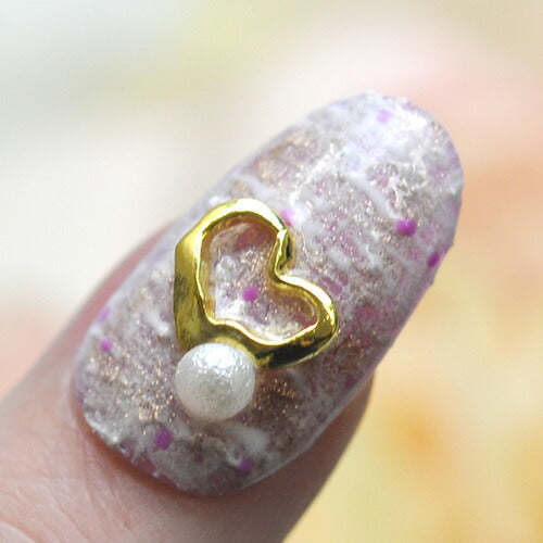 ネイルパーツ メタルパーツ フレーム 不規則 ハート ランダム | ネイル ジェルネイル パーツ ネイル用品 デコ ネイルジュエリー ゴールド ネイル工房 ネイルアート ネイルグッズ デコパーツ ジェルネイルアート メタル ジェル ジェルネイルパーツ