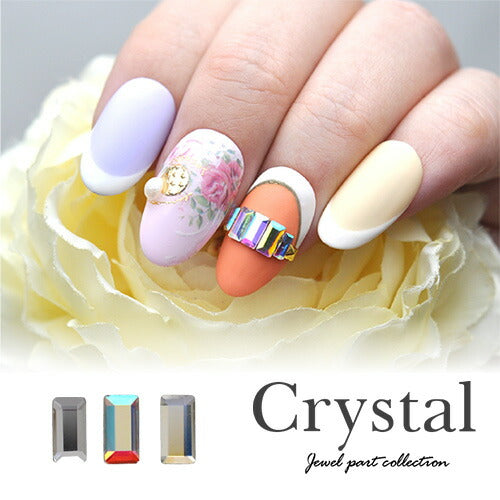 高品質クリスタルガラス ラインストーン『nAnASTOnE』ビジューネイル 四形 長四角 クリスタル製 | ジェルネイル ネイル用品 ジェル ネイルパーツ ラインストーン ストーン フラット ストーン ガラスストーン 石 フット 宝石 ガラス製 ネイルジュエリー ネイル工房