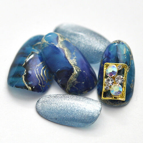 ネイルパーツ メタルパーツ ネイルジュエリー 長方形 プレート クリスタル製ストーン ビジューパーツ| メタル ネイル パーツ ジェルネイル ネイル用品 ネイルパーツ ジェル メタルスタッズ ネイル工房