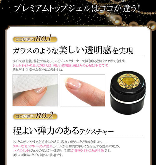 ネイル工房 プレミアム トップジェル 3g クリアジェル | ジェルネイル ネイル ベースジェル ジェル トップコート ネイル用品 ベース クリア トップ 爪 ジェルネイル用品 ベースコート クリアージェル ネイルジェル