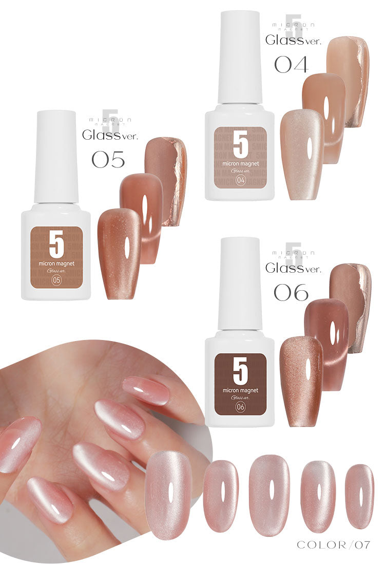 5ミクロン クリア感にこだわったガラスver. まるでセラミック 超微粒  マグネットネイル 「5micron Magnet」 カラージェル ジェルネイル クリアカラー ネイルジェル アートジェル ジェルネイル用品 爪 カラージェルネイル ネイル工房 にわちゃん